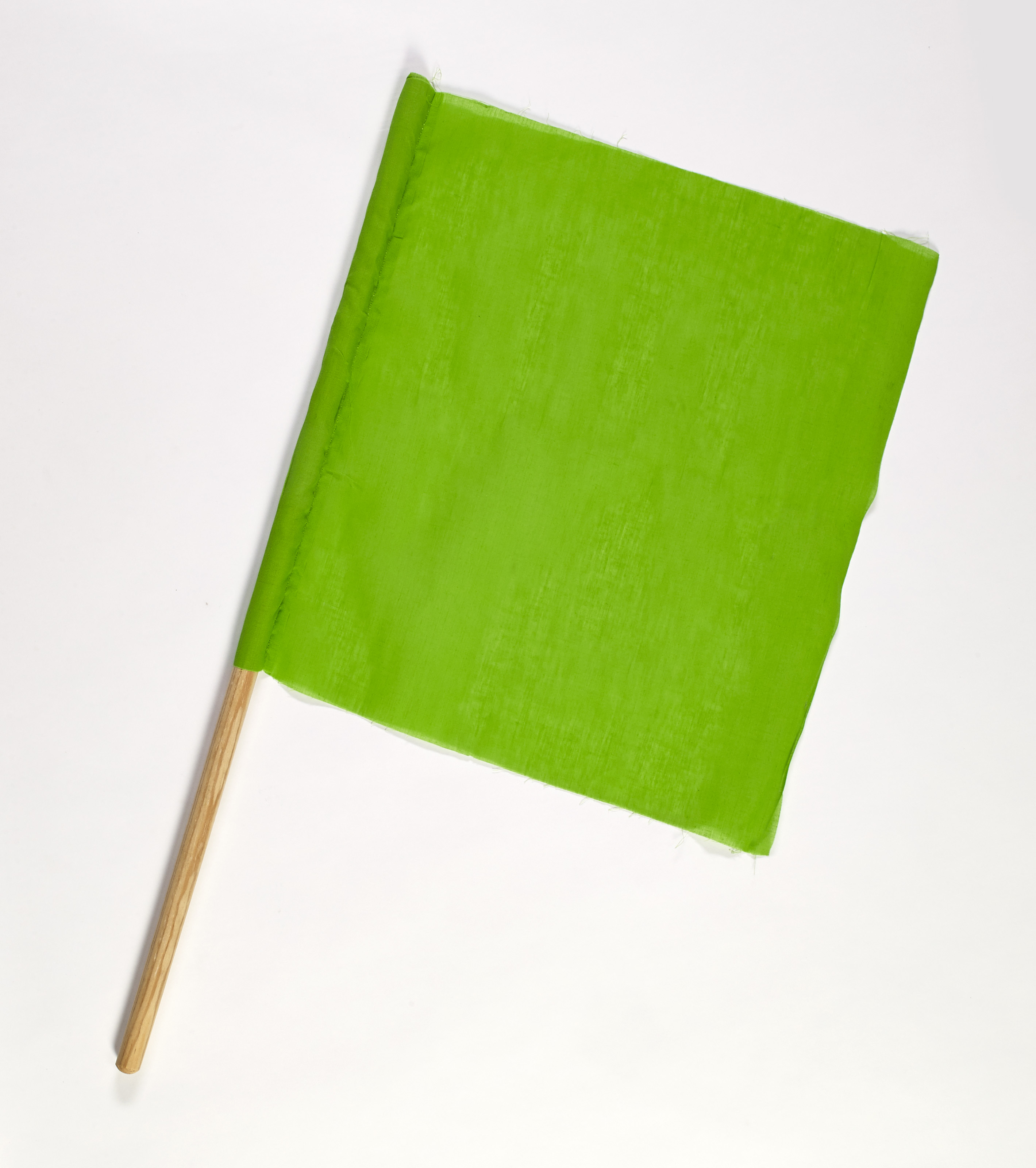 Cloth Signal Traffic Warning Flag Green 18 In X 18 In X 27 In