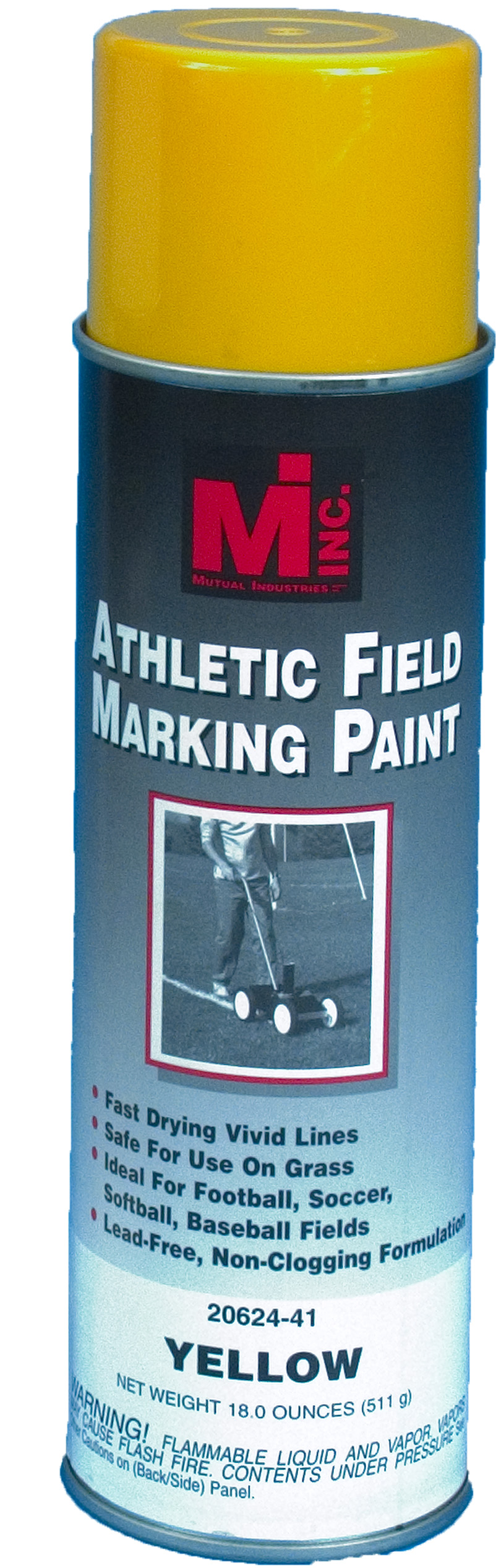 Athletic Field Striping Paint, Yellow, 20 oz.