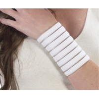 Segmented Wrist Wrap -White