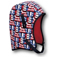 WL4-210 Kromer High Quality Hard Hat Winter Liner with USA Long Nape, Red/White/Blue