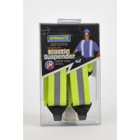 Reflective Elastic Adjustable Suspender, 50 in. Length x 1-1/2 in. Width, Lime