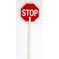 ABS Engineer Grade Reflect Stop/Slow Paddle with 81 in. High Staff, 18 in. Length x 18 in. Width