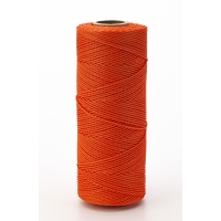 Nylon Mason Twine, 1/4 lb. Braided, 18 x 250 ft., Glo Orange (Pack of 6)