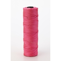 Nylon Mason Twine, 1/4 lb. Braided, 18 x 250 ft., Glo Pink (Pack of 6)