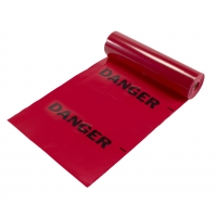 Tear-Off Danger Flags, Printed with 'DANGER', 12 in X 12 in X 1500 ft
