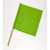 Cloth Signal Traffic Warning Flag, Green, 18 in. x 18 in. x 24 in. (Pack of 10)
