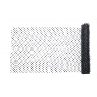 High Density Polyethylene (HDPE) Diamond Link Safety Fence, 50 ft. Length x 4 ft. Width, Black