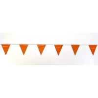 Pennant Banner Flags, 60 ft., Orange (Pack of 10)