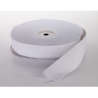 Pressure Sensitive Hook Fastening Tape Roll, 25 yds Length x 1-1/2' Width, White