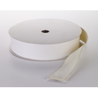 Pressure Sensitive Loop Fastening Tape Roll, 25 yds Length x 4' Width, White