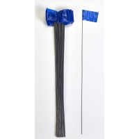 Wire Marking Flags, 2.5'x 3.5'x 30', Blue (Pack of 1000)