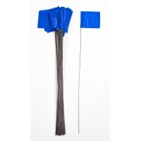 Wire Marking Flags, 4'x 5'x 30', Blue (Pack of 1000)