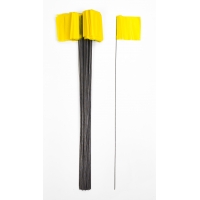 Wire Marking Flags, 4'x 5'x 30', Yellow (Pack of 1000)