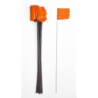 Wire Marking Flags, 4'x 5'x 30', Orange (Pack of 1000)