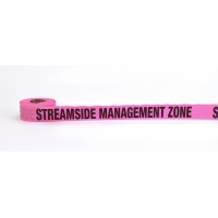 Flagging Tape Printed 'Streamside Management Zone', 1-1/2' x 50 YDS, Glow Pink (Pack of 9)