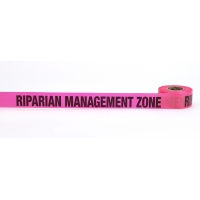 Flagging Tape Printed 'Riparian Management Zone', 1-1/2' x 50 YDS, Glow Pink (Pack of 9)