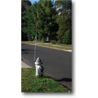 Fiberglass Snow Fire Hydrant Marker, 3/8 in. Diameter x 7 ft. Length