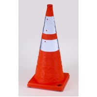 Nylon Collapsible Traffic Cone, 28' Height, Orange -1PK