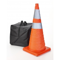Nylon Collapsible Traffic Cone, 28' Height, Orange -5PK