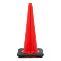 Traffic Cone with 7 lbs Plain Finish, 28' Height, Orange