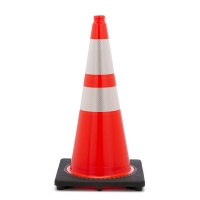 Traffic Cone with 10 lbs Reflective, 28' Height, Orange
