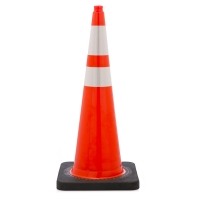 Traffic Cone with 10 lbs Reflective, 36' Height, Orange