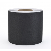 Aluminum Oxide Non Skid Abrasive Safety Tape, 60' Length x 4' Width, Black