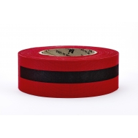 Repulpable Tape, Red/Black Stripe, 2' X 45 YDS (Pack of 30)
