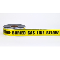 Polyethylene Underground Gas Line Detectable Marking Tape 1000' Length x 3' Width, Yellow
