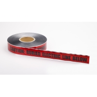 Polyethylene Underground Electric Detectable Marking Tape 1000' Length x 3' Width, Red