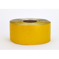Construction Grade Foil Backed Pavement Marking Adhesive Tape, 100 yds Length x 4' Width, Yellow
