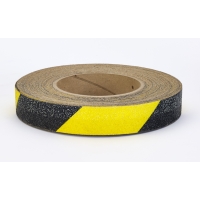 High Quality Non-Skid Hazard Stripe Abrasive Tape, 60' Length x 1' Width, Yellow/Black