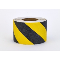 High Quality Non-Skid Hazard Stripe Abrasive Tape, 60' Length x 4' Width, Yellow/Black