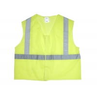 ANSI Class 2 Non Durable Flame Retardant Vest, Mesh, Lime -Large