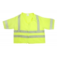 ANSI Class 3 Durable Flame Retardant Vest, Solid, Lime, 4XLarge