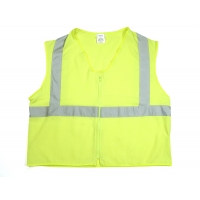 ANSI Class 2 Durable Flame Retardant Vest, Solid, Lime, Large