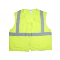 ANSI Class 2 Non Durable Flame Retardant Vest, Solid, Lime, Large