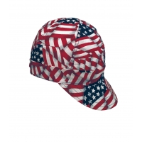 Kromer USA Flag Style Welder Cap 6 3/ 4, Cotton, Length 5', Width 6'