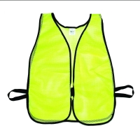 High Visibility Soft Poly Mesh Plain Safety Vest, Lime