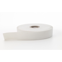 Knit elastic, White 1 in - 10 yards