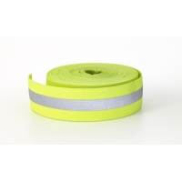 Reflective Elastic, 1.5 in Wide, 10 yds, Lime