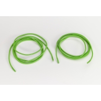 Shock cord 5/8 in tipped laces, 54 in lengths, Neon green