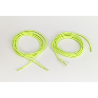 Shock cord 5/8 in tipped laces, 48 in lengths, Neon yellow