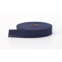 Quilt binding, brushed, 2 in fold in half, finish 1 in, 25 yds, Navy