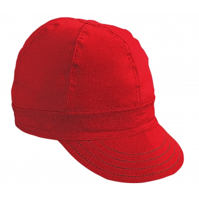 00052-00000-7125, Kromer Red Twill Style Welder Cap 7 1/ 8, Cotton, Length 5, Width 6, Mutual Industries