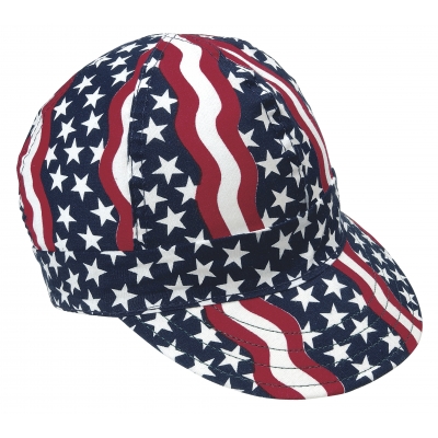 00350-00000-6875, Kromer Americana Style Welder Cap 6 7/ 8, Cotton, Length 5, Width 6, Mutual Industries