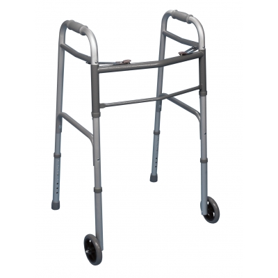 10-99011, Double Button Walker with Wheels, Mutual Industries
