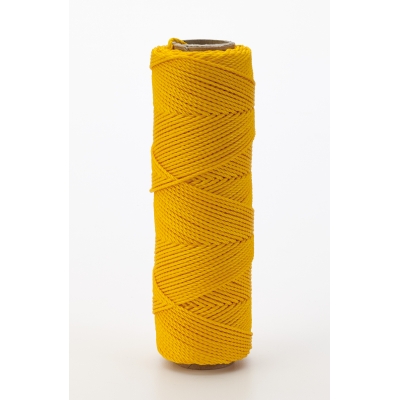 14662-138-250, Nylon Mason Twine, 1/4 lb. Braided, 18 x 250 ft., Glo Yellow (Pack of 6), Mutual Industries