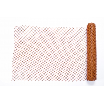 14988-45-48, High Density Polyethylene (HDPE) Diamond Link Safety Fence, 50 ft. Length x 4 ft. Width, Orange, Mutual Industries