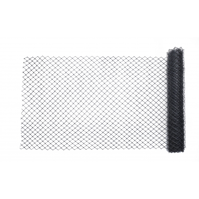 14988-91-48, High Density Polyethylene (HDPE) Diamond Link Safety Fence, 50 ft. Length x 4 ft. Width, Black, Mutual Industries